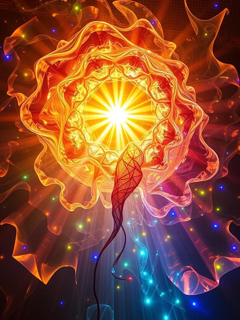 (Heavenly Light Projecting Into Your Soul A Light Sculpture ...