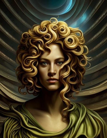Medusa in Space: A Complex Digital Rendering
