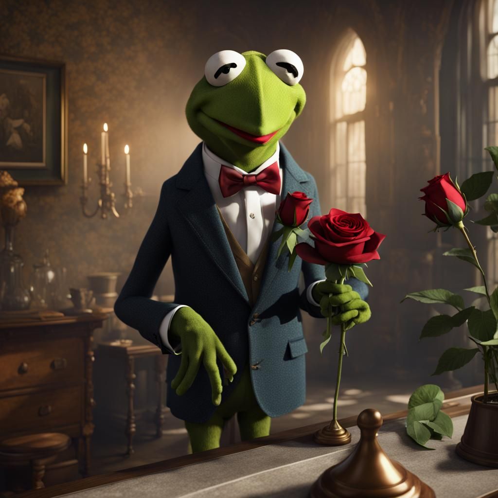 Kermit the Frog Ready for a Date