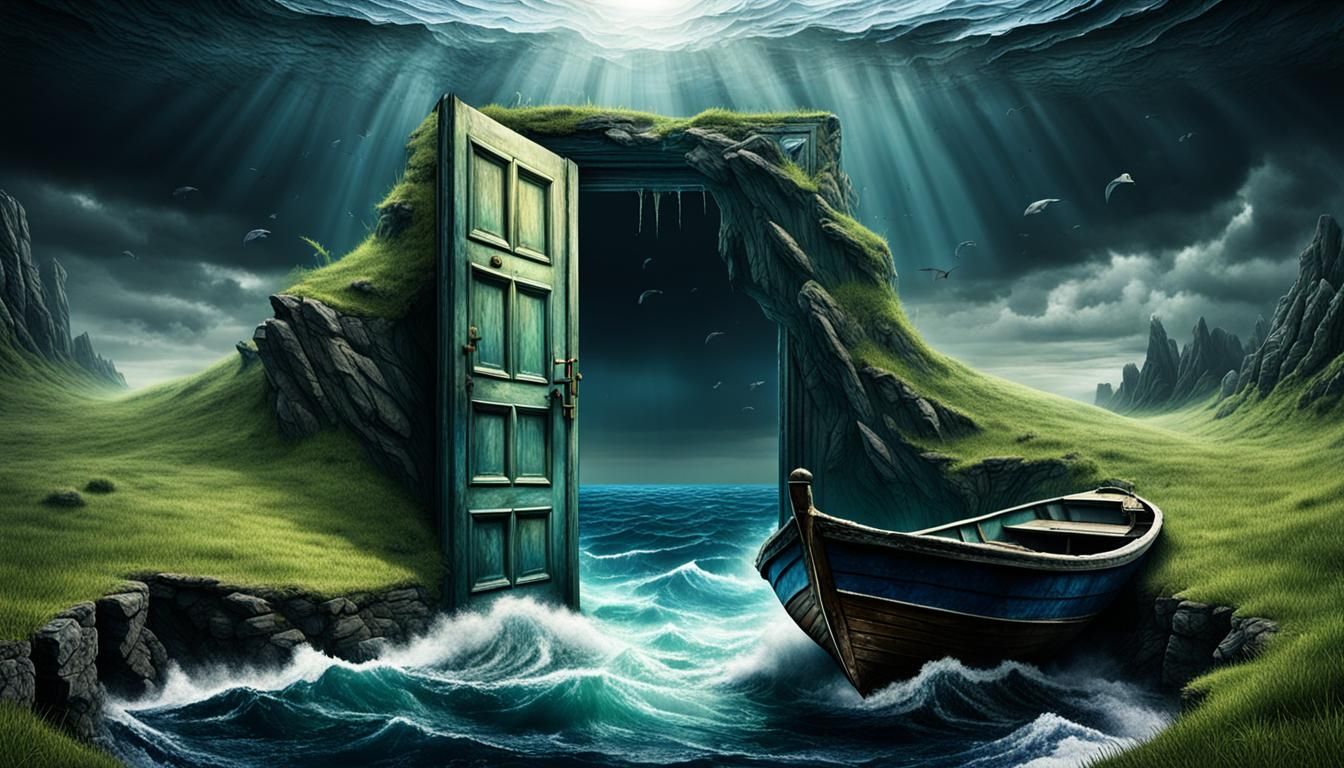 Surreal Doorway to a Light Dimension