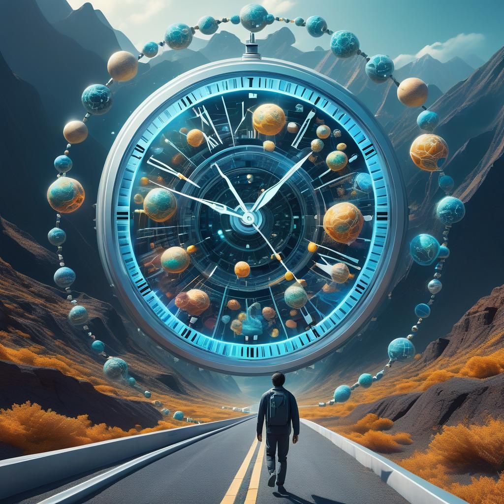 Futuristic Biological Clock with DNA and AI