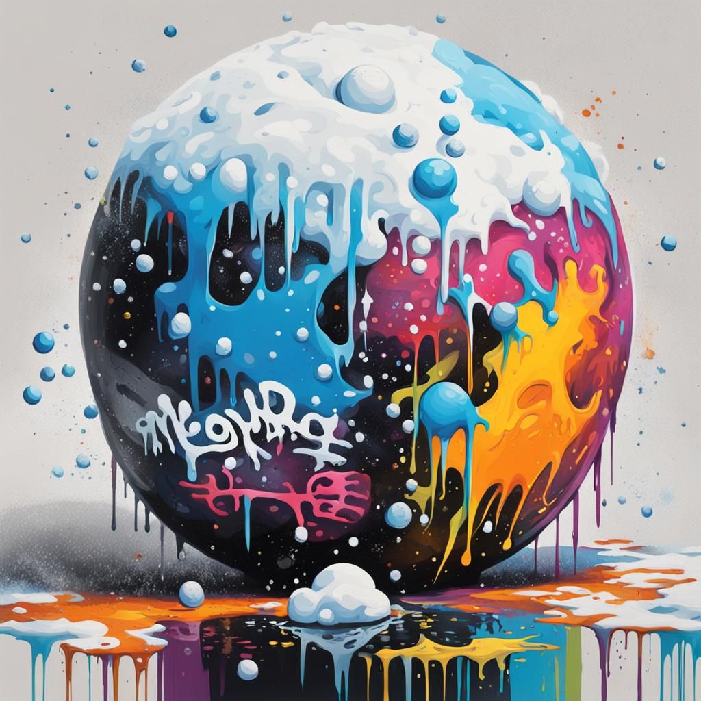 Snowball Memory: Graffiti Art in Polychromatic Colors