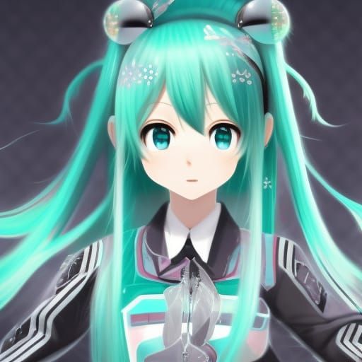 Cute Hatsune Miku in Epic Cinematic Digital Painting
