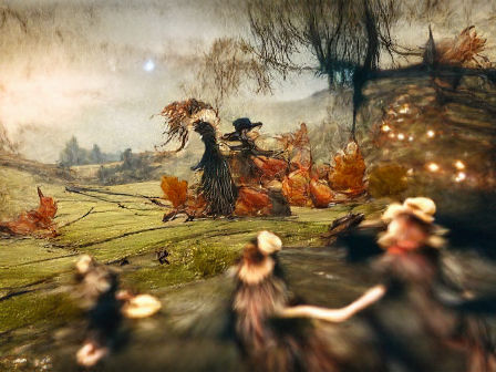 Autumnal Colors in a Forest Landscape