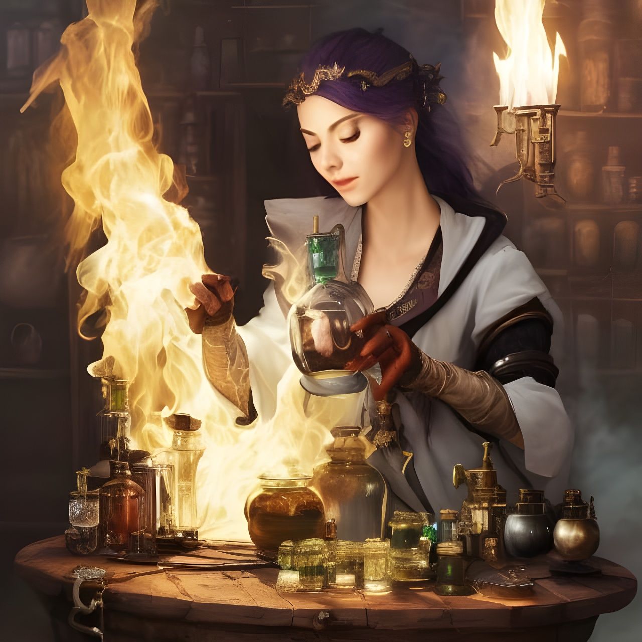 The princess who was secretly an alchemist.