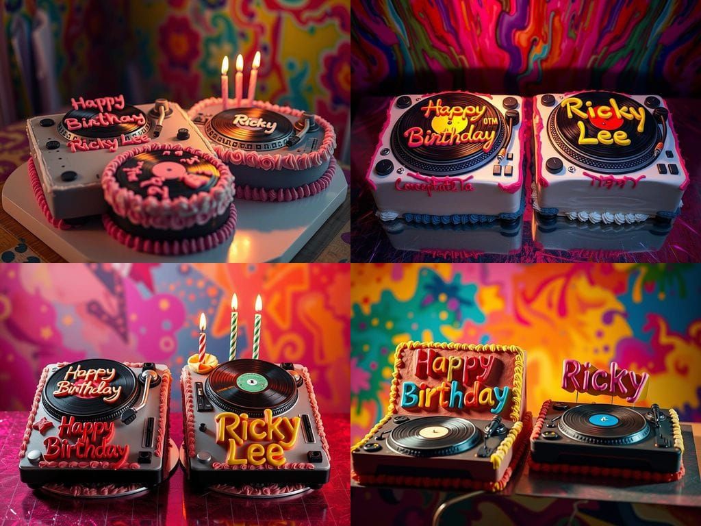 Hyperrealistic DJ Turntable Birthday Cakes