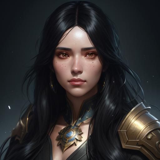 Stunning Portrait of a Beauty Girl in Hyperdetailed Style