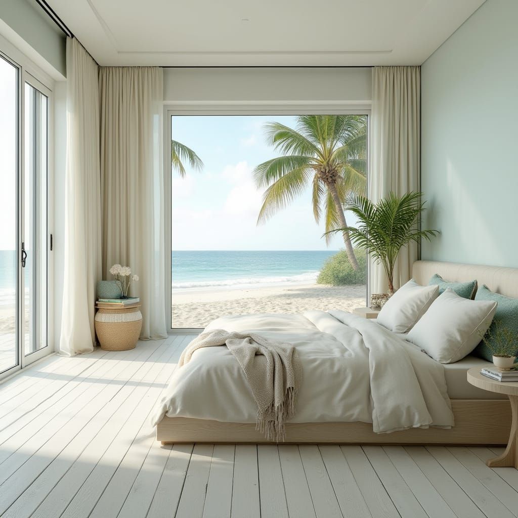 Ethereal Coastal Retreat in Soft Pastels