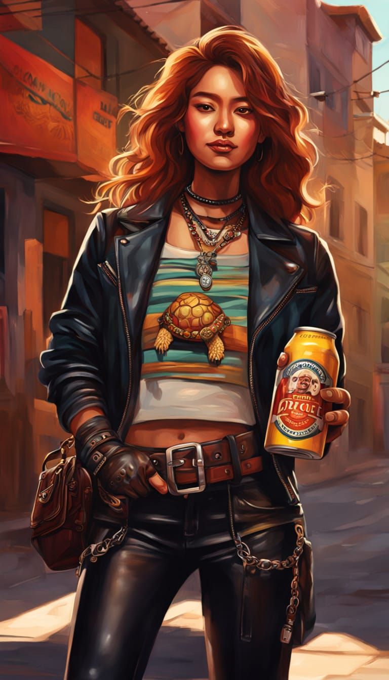 Hyperrealistic Yosh-Inspired Art of a Smiling Asian Woman in...