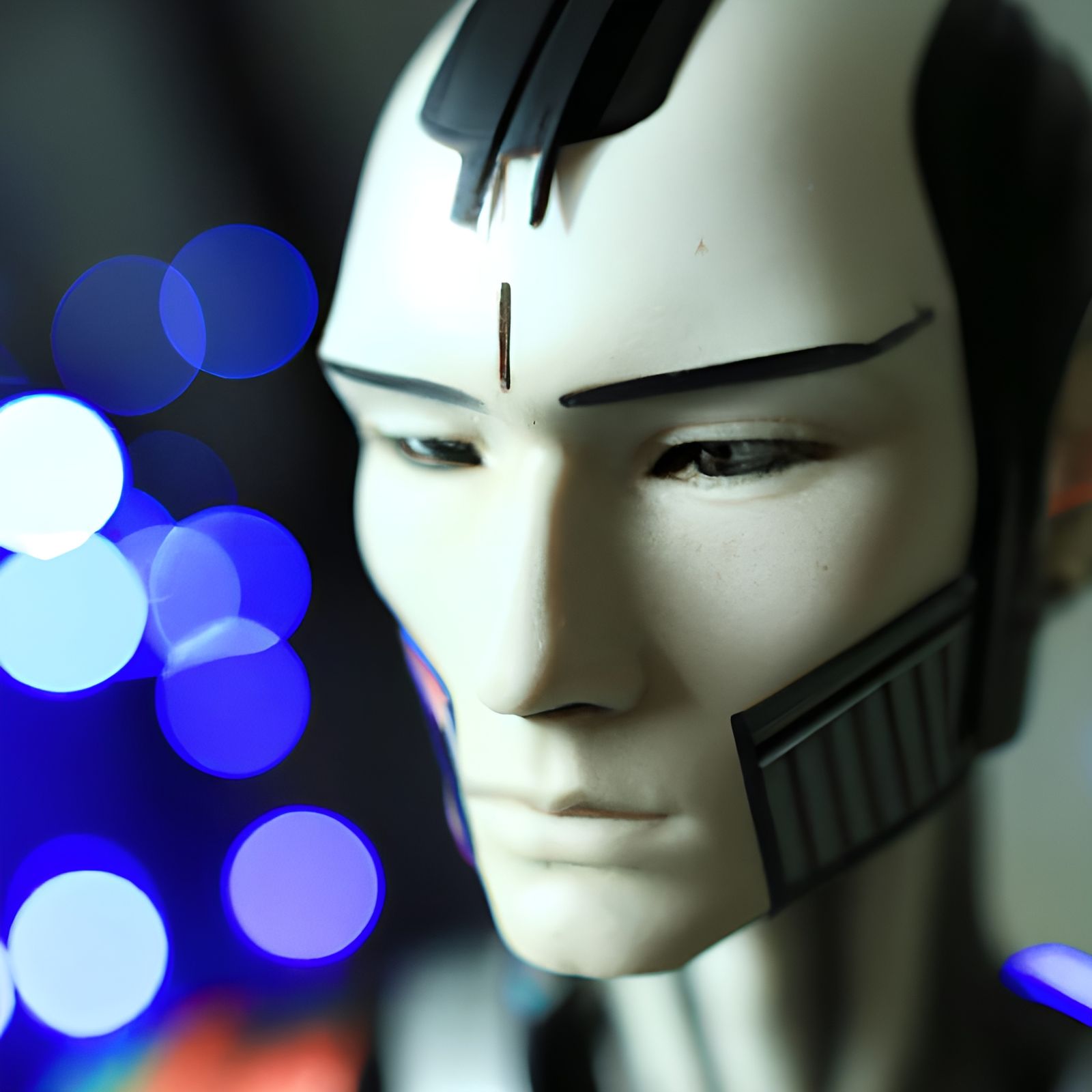 Handsome Android Portrait: Second Hand Market Find