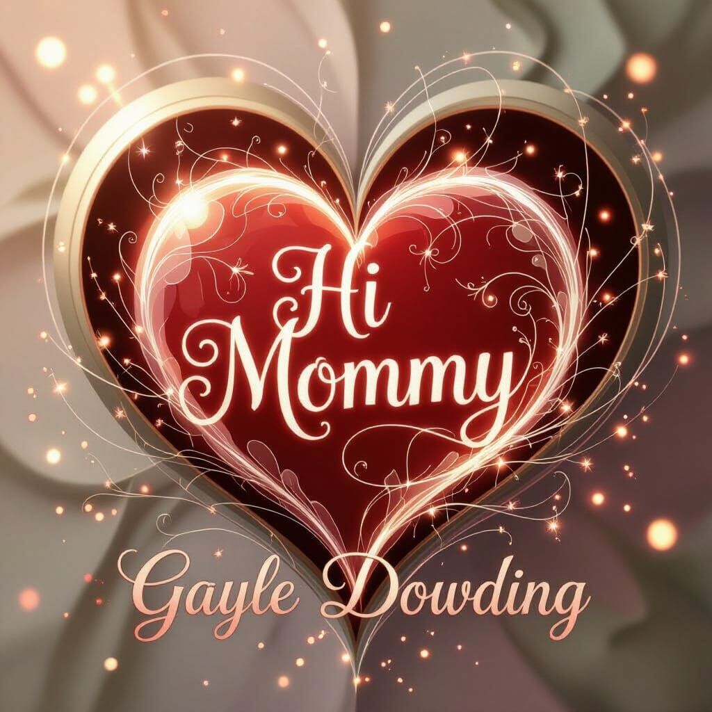 Heartfelt "Hi Mommy" Message with "Gayle Dowding" in Etherea...