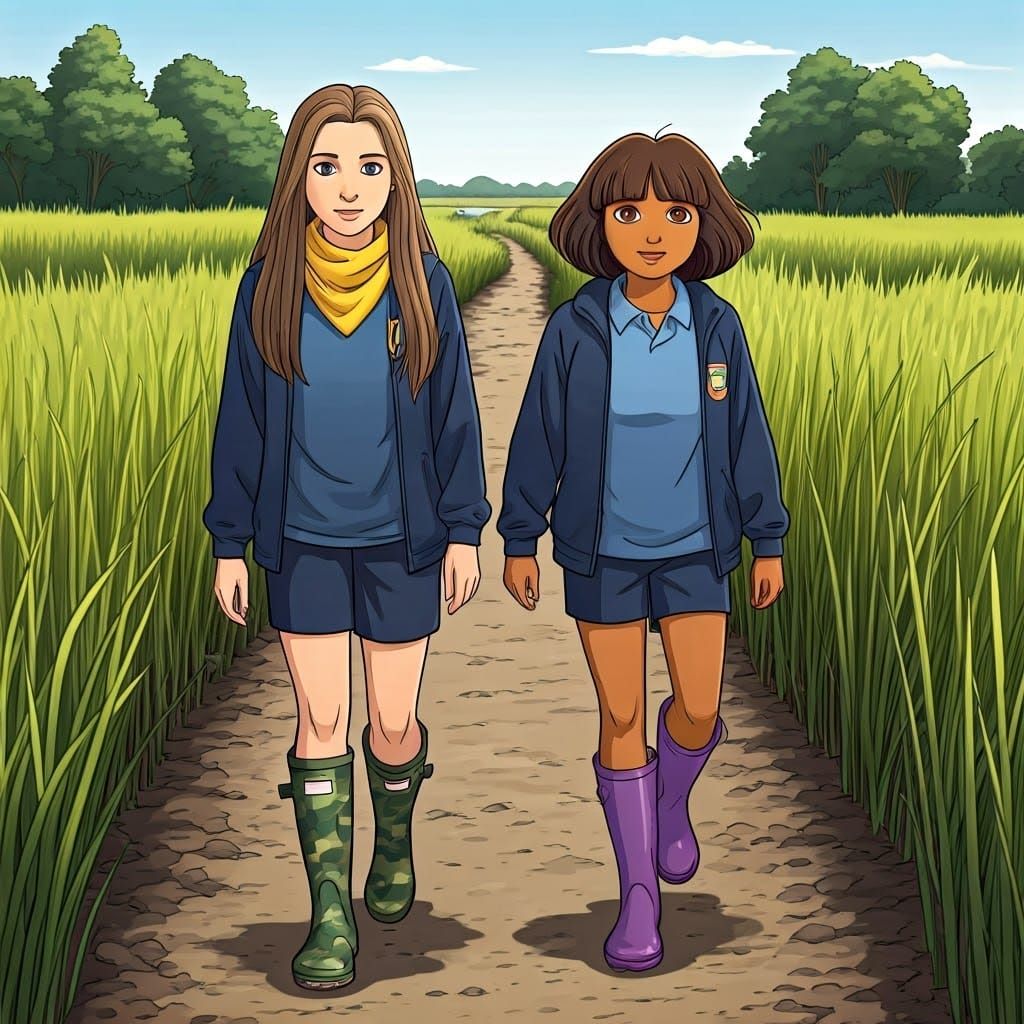 Brittany and Dora Visit a Wetland Reserve