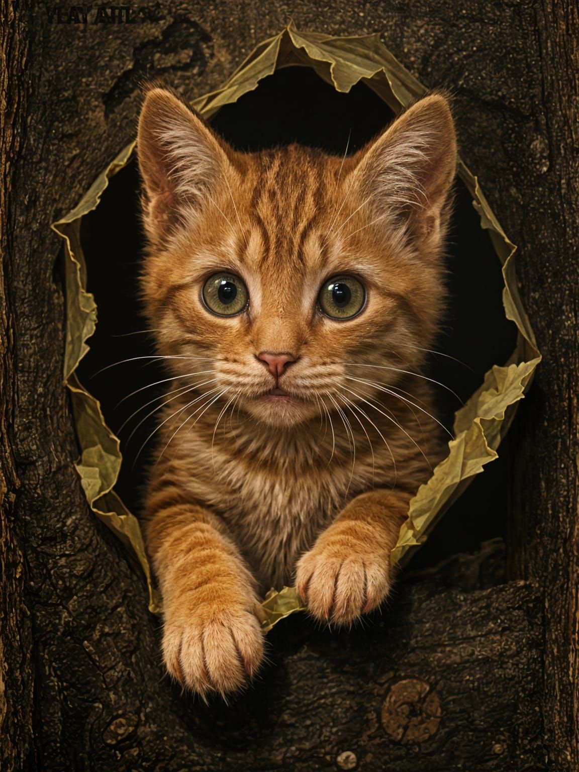 Image of a Curious Kitten
