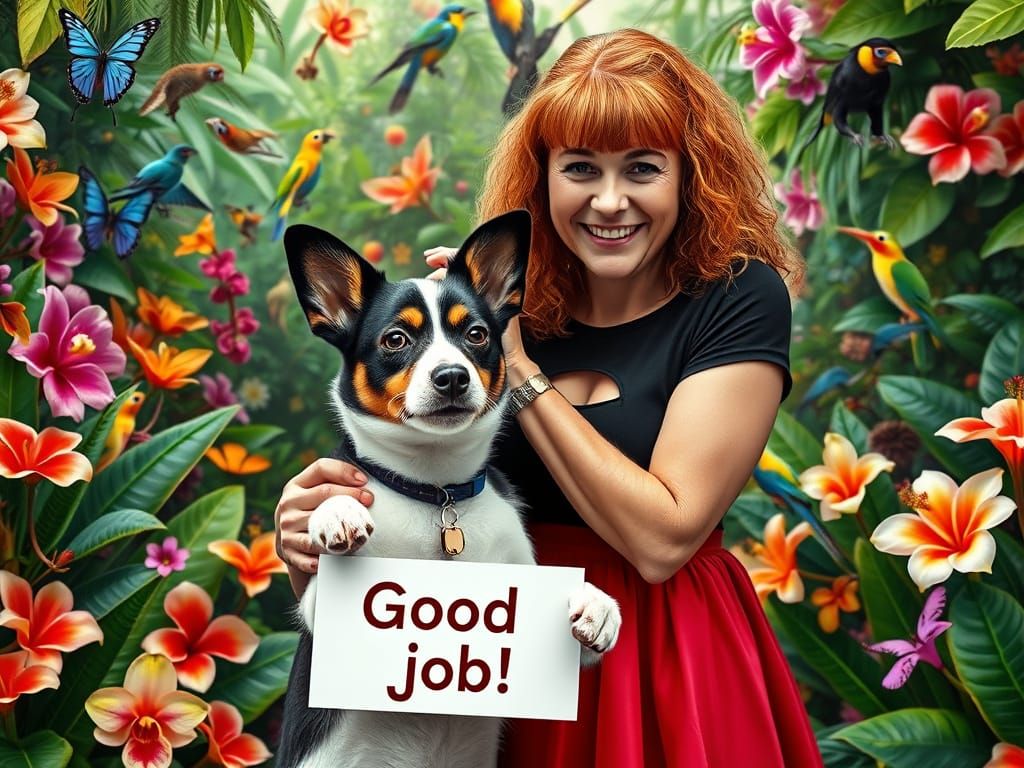 Joyful Moment Captured in Photorealistic Splendor