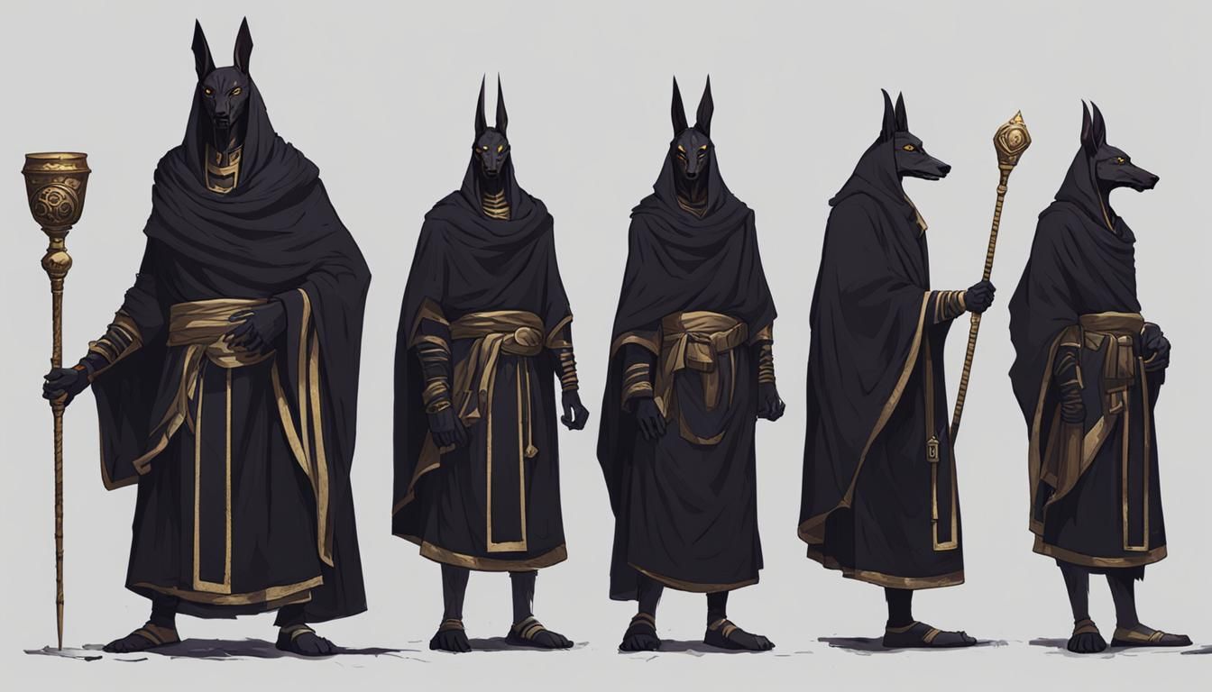 Anubis Servant: Scary Monks in Fantasy Horror Design