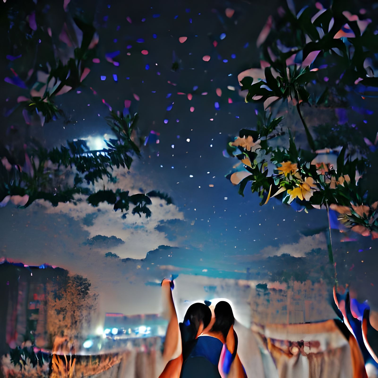 Eternal Togetherness: An Evocative Night Scene