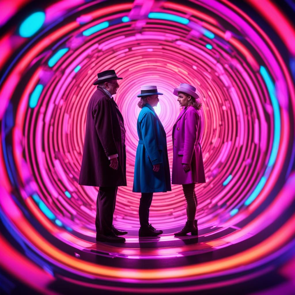 The Seventh Doctor and Ace in Time Vortex