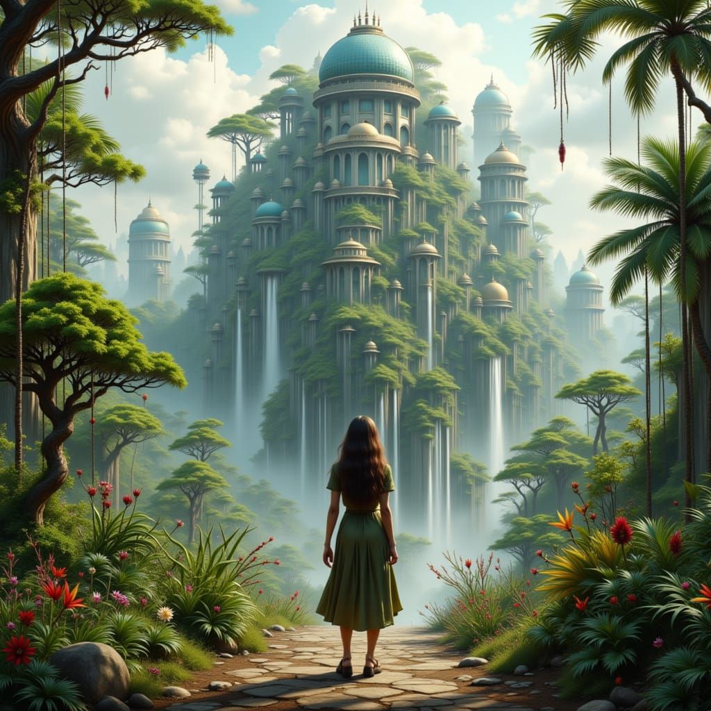 Explorer in Greenhouse City with Circuit Stitch Details