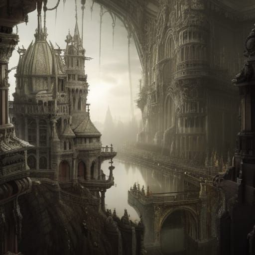 Epic Crown in Maximalist Digital Painting