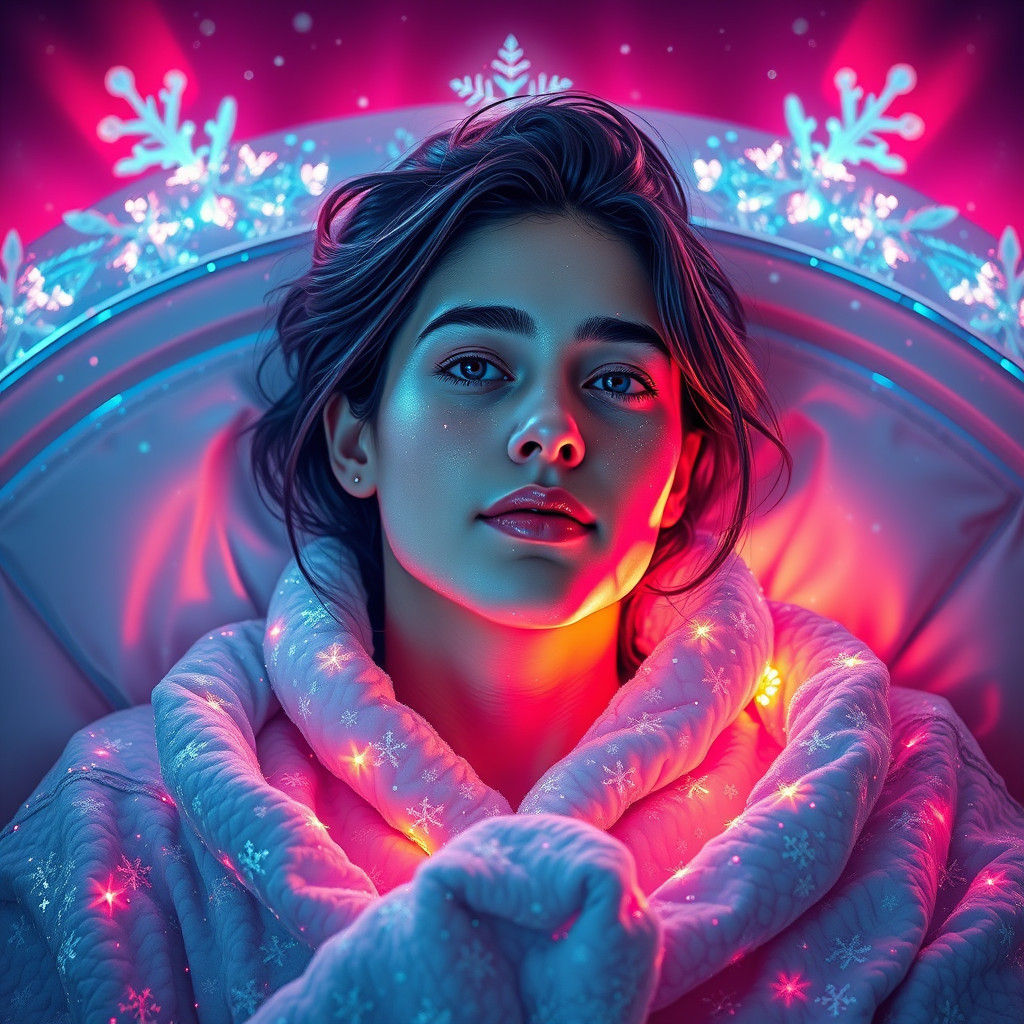 Glass Slipper Bed in Hyperdetailed Portrait