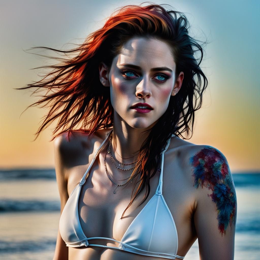 Kristen Stewart in Zombiecore Bikini