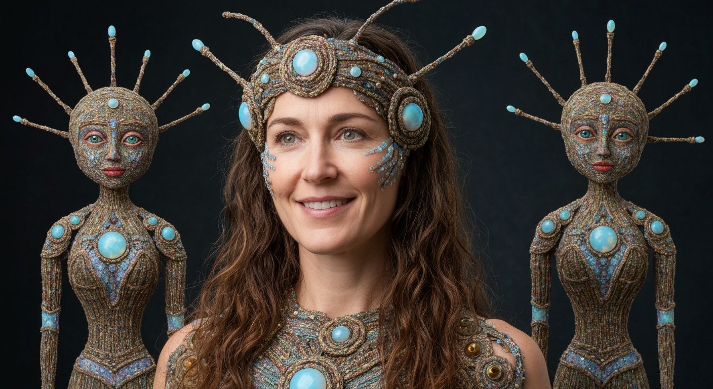 Realistic Woman in EarthStar, Detailed, Award-Winning Style