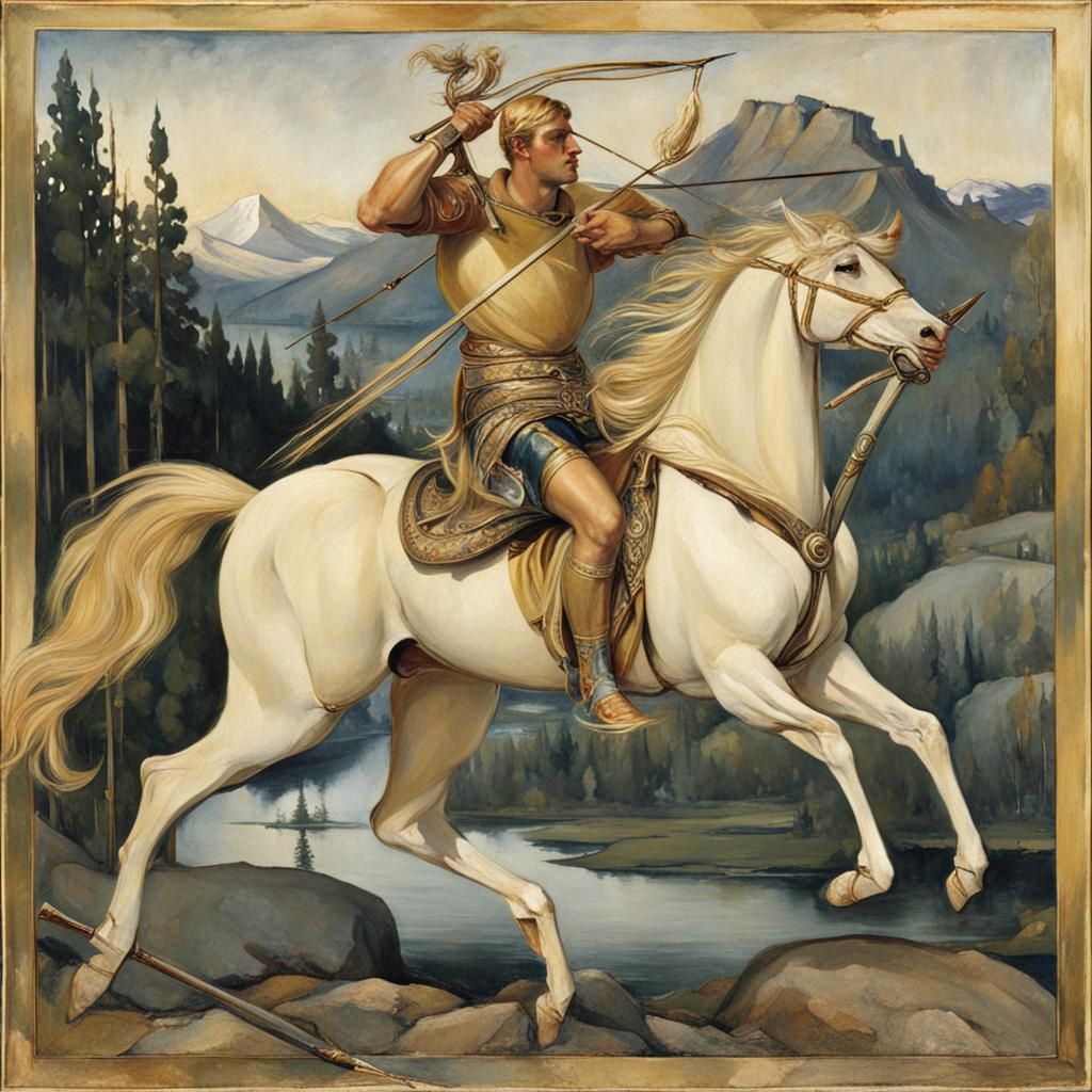 Sagittarius in the Style of Gallen-Kallela