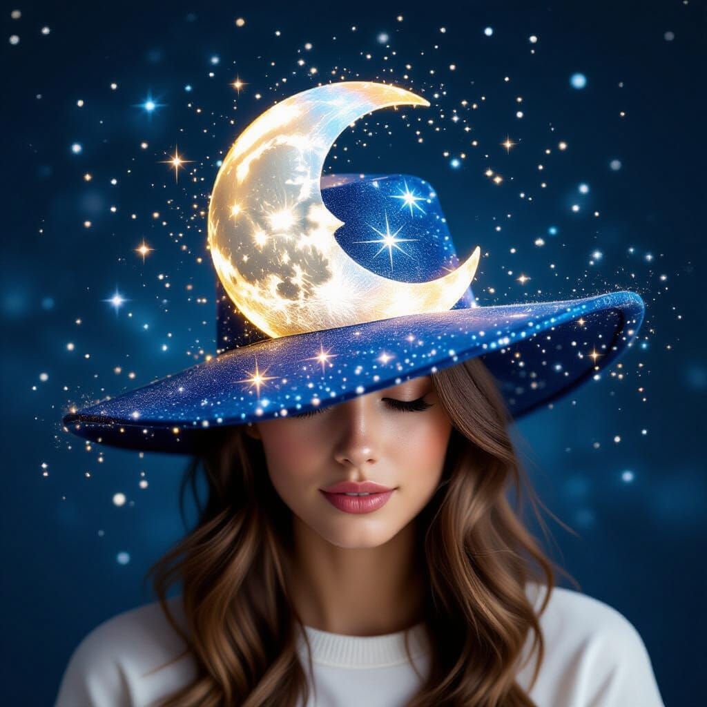 Cosmic Moon Hat Made of Starlight and Dust