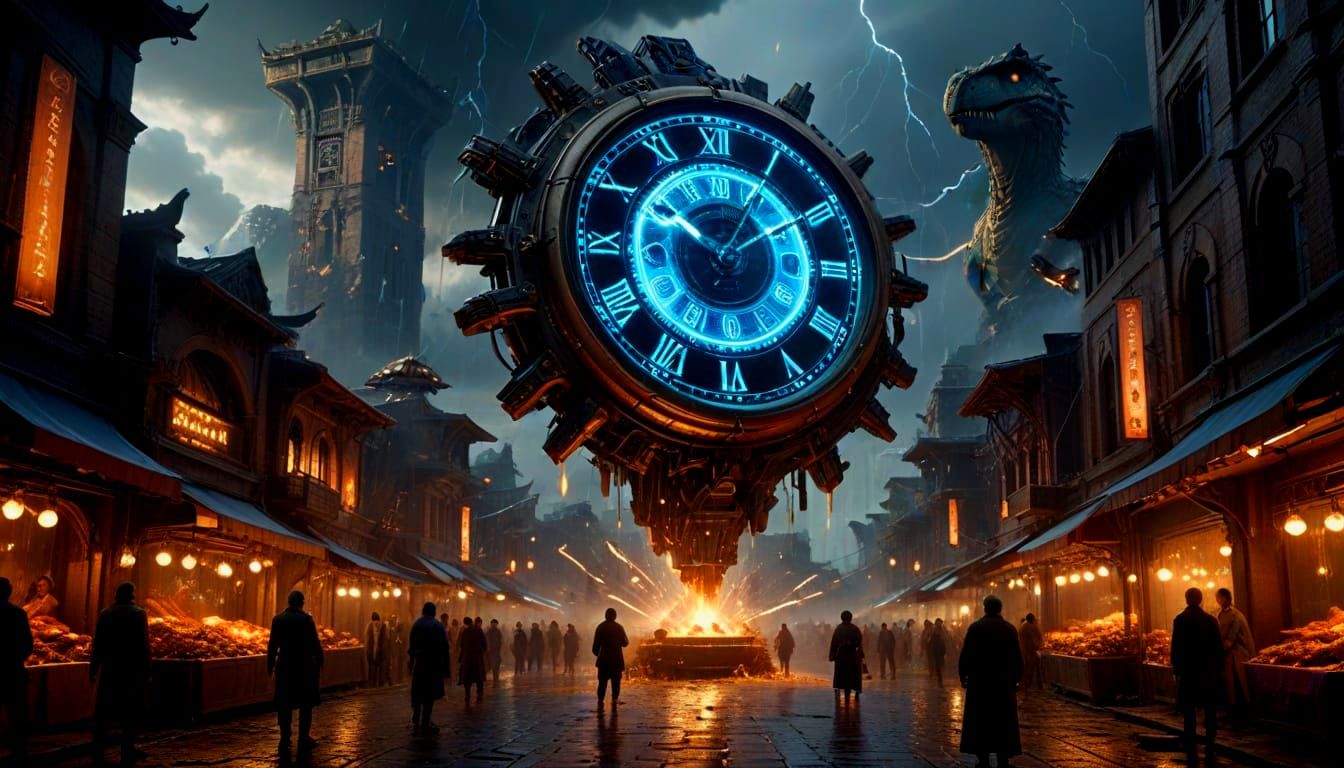 Time Traveler's Invention: A Hyper-Detailed 3D Cinematic Sce...