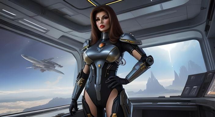 Ethereal Cybernetic Raquel Welch as Space Centurion