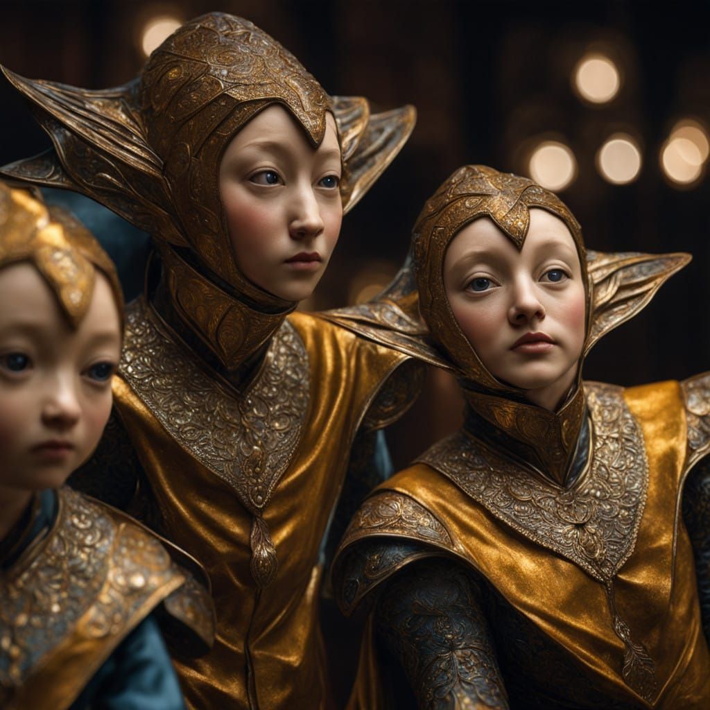 Children's Chorus: In costume for their Role(s) in a New Ope...