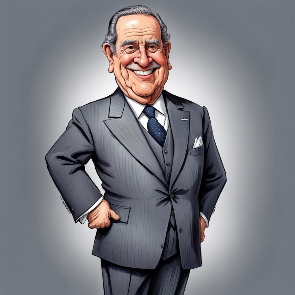 Cartoon of King Charles III at 80