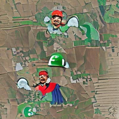 Mario and Luigi Cartoon Illustration