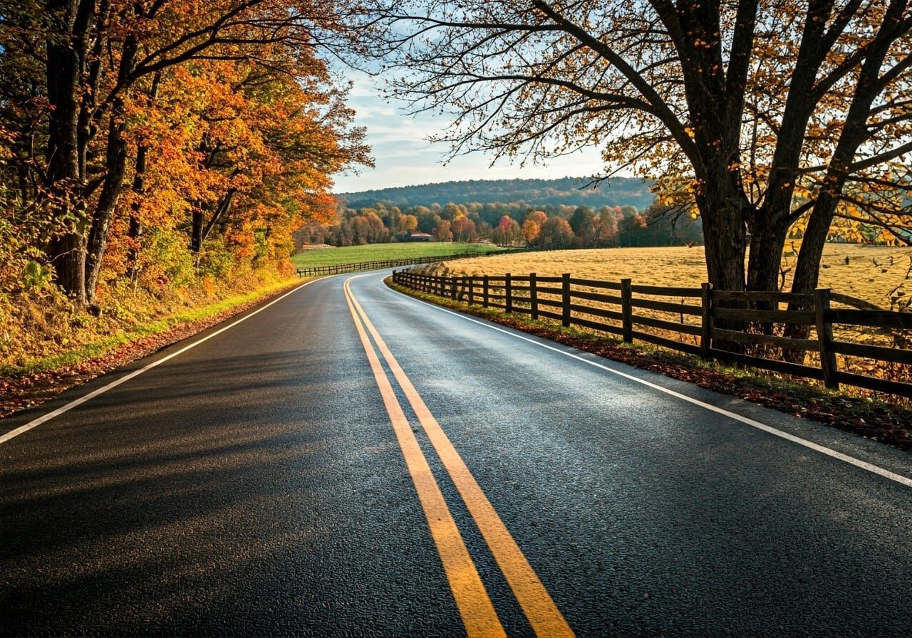 Autumn Landscape in Warm Light