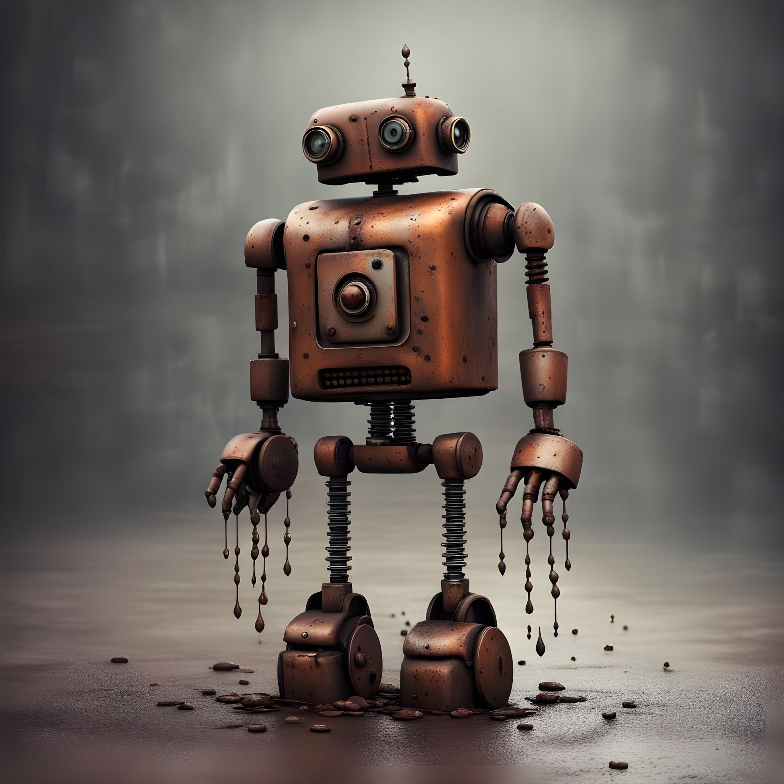 Robot with Human Heart Sheds Tears