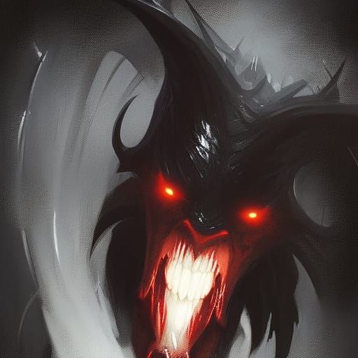 Sinister Devil in Dark Fantasy Style