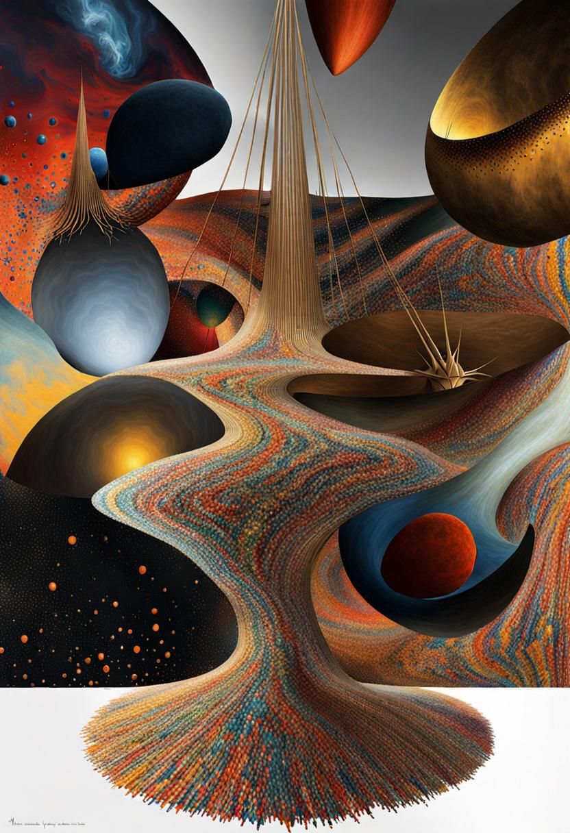 Hyperdetailed Abstract Art with Folk Singers