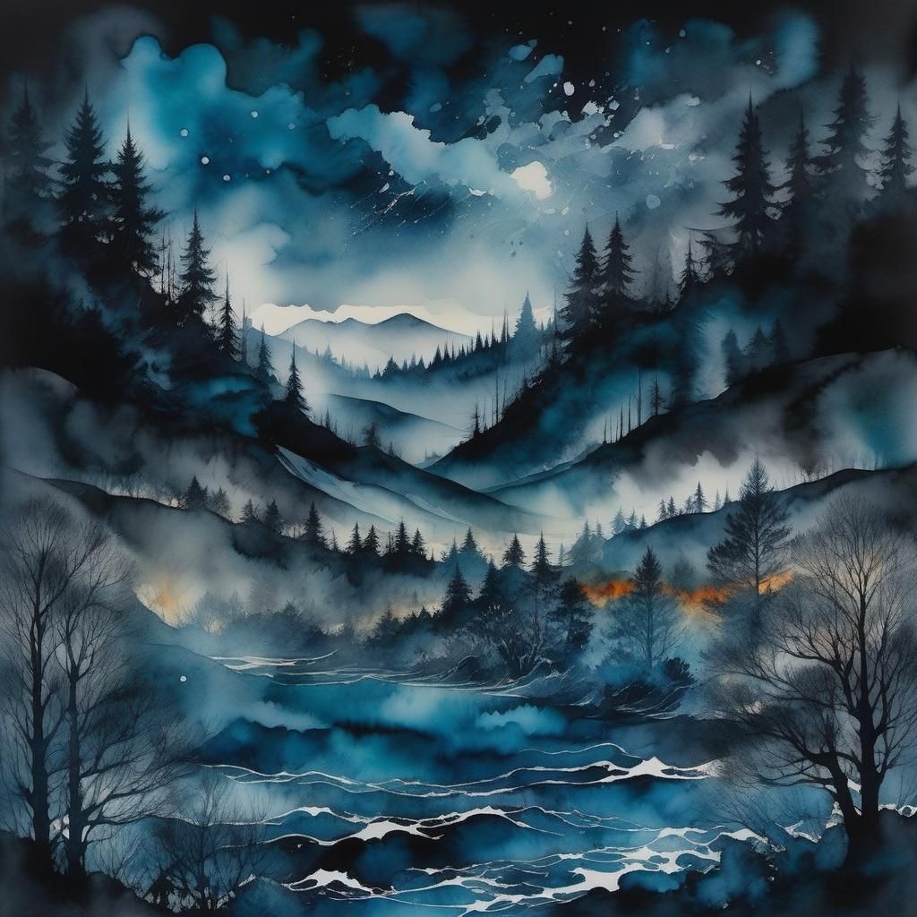 Rainstorm Douses the Forest Fire