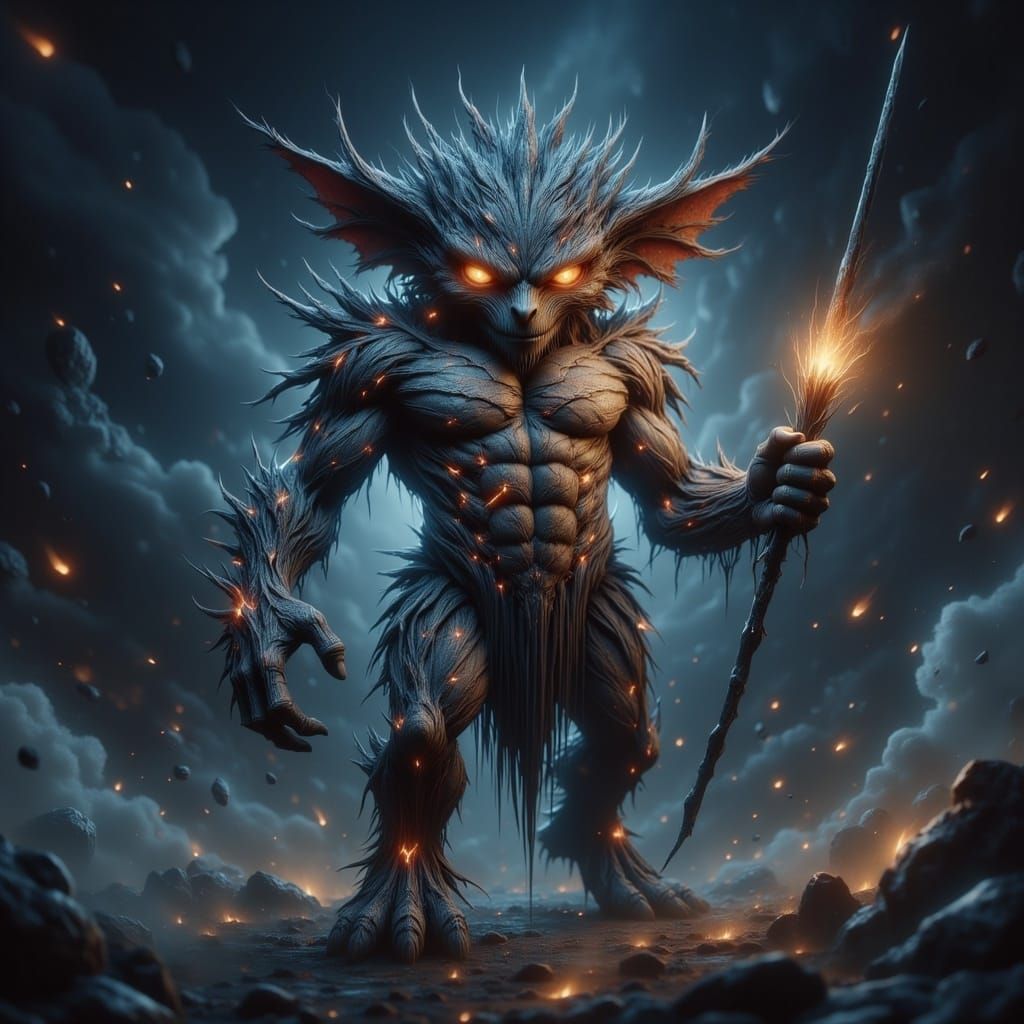 Dark Fabric Monster in High Heels