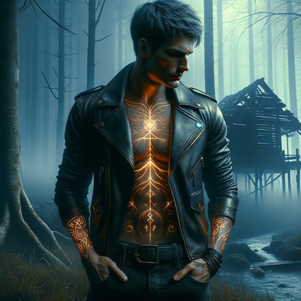 Surviving the Abyss in a Haunting Realistic Art Piece