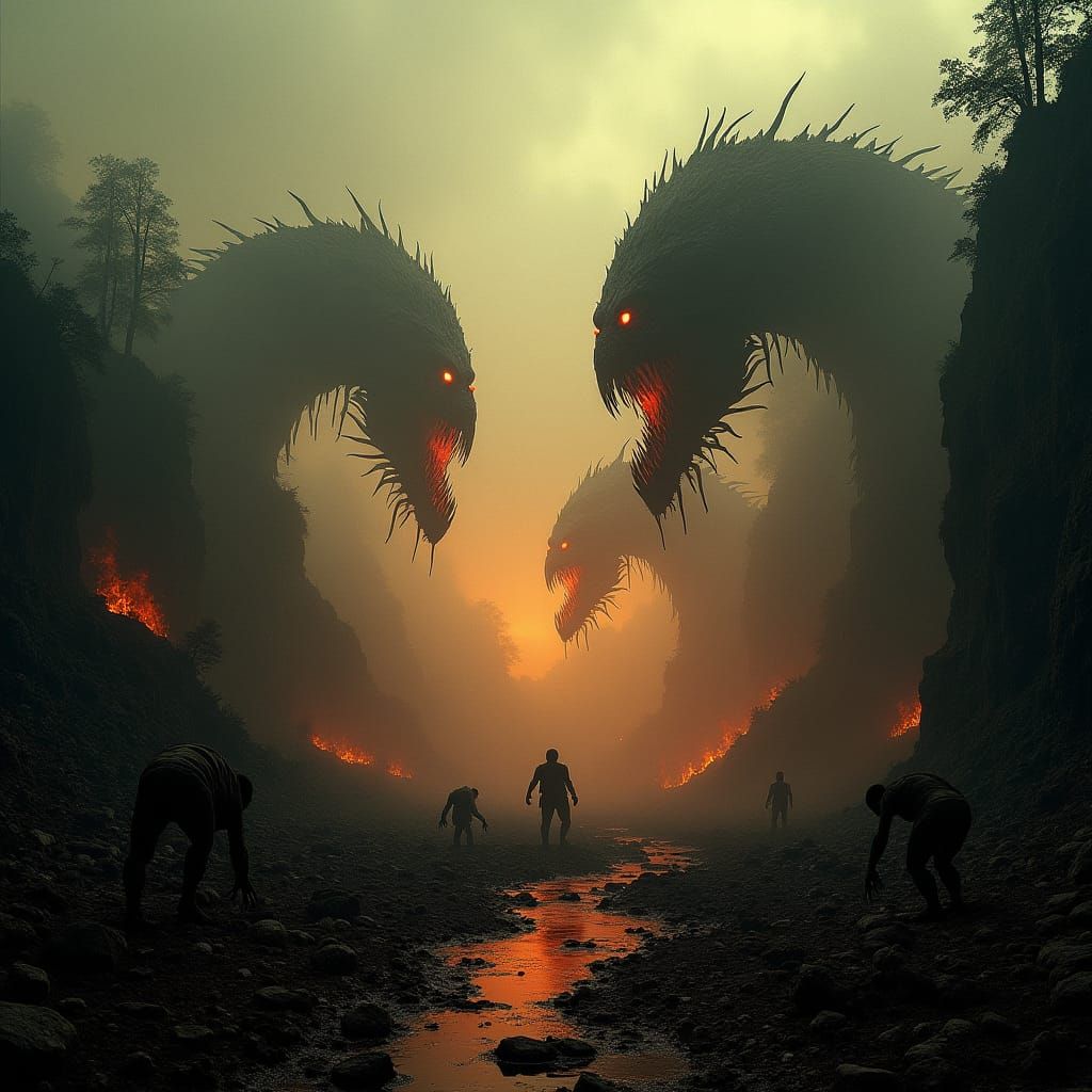 Monstrous Carnage in a Hellish Landscape