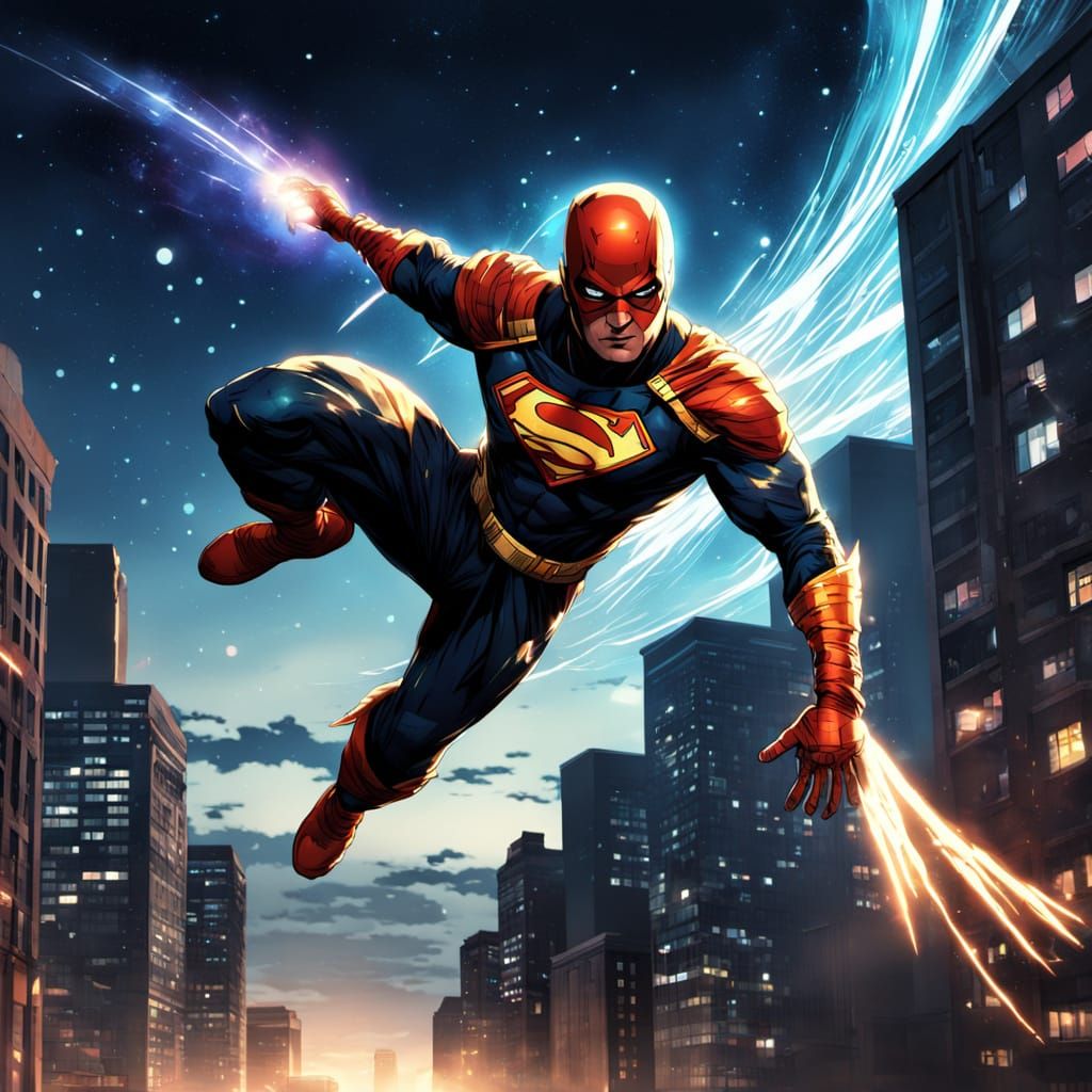 DC Comics Hero Parkour Under Haley's Comet