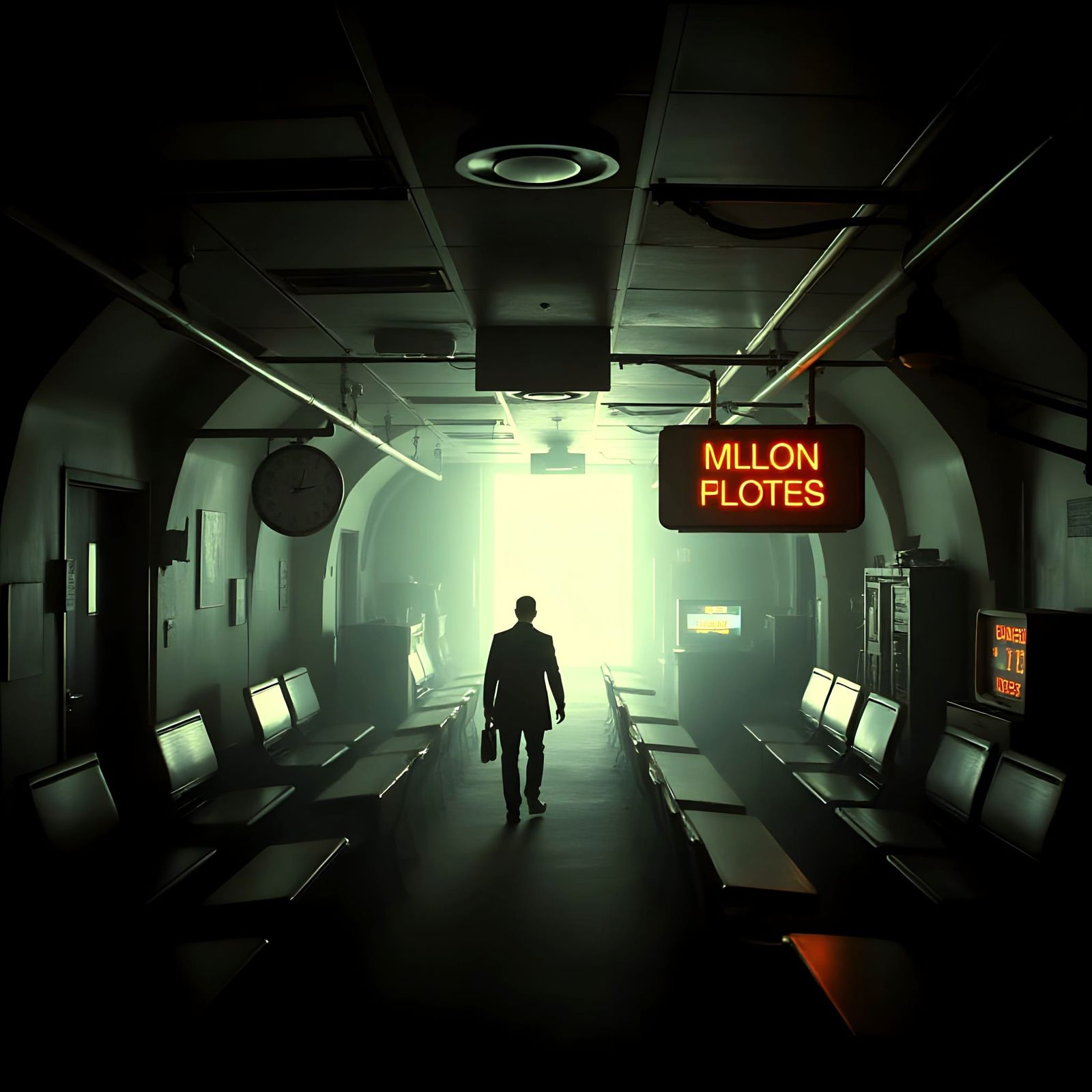 Man Stepping Into The Twilight Zone Madhouse