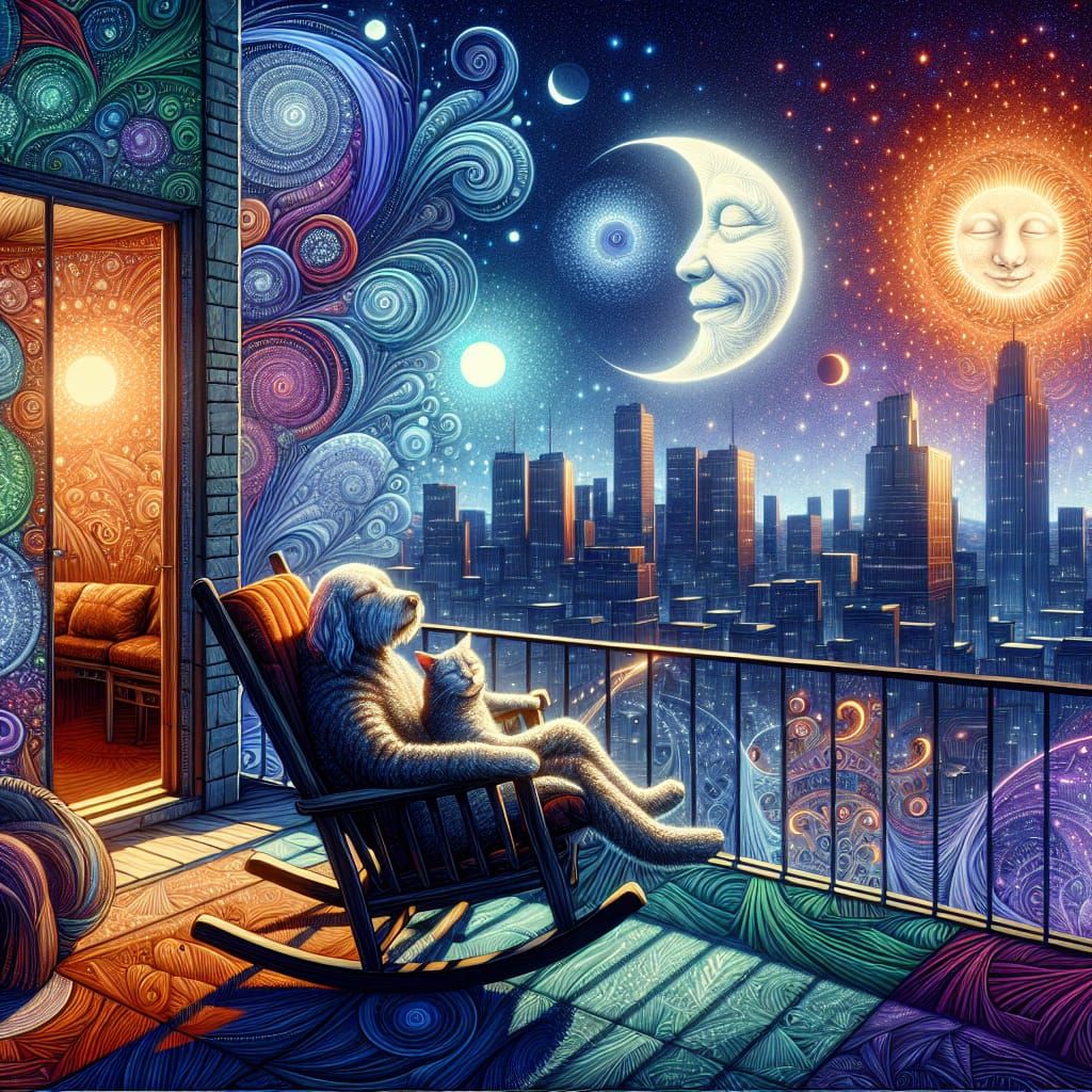 Omri's prompt, reimagined... 🌝 ( @Omri_slam )