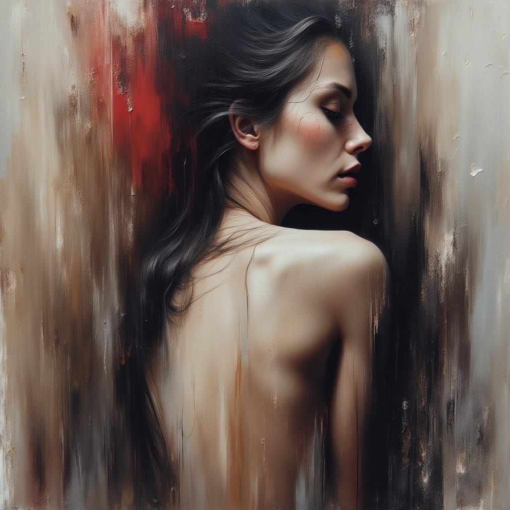 Sensual Portrait: Body as Brushstrokes in Abstract Expressio...