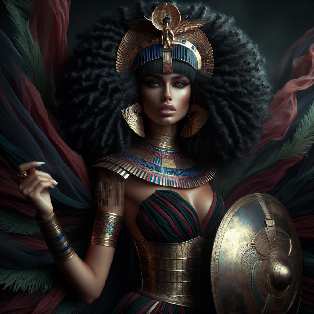 Egyptian Goddess of War and Creation Radiates Fierceness in ...