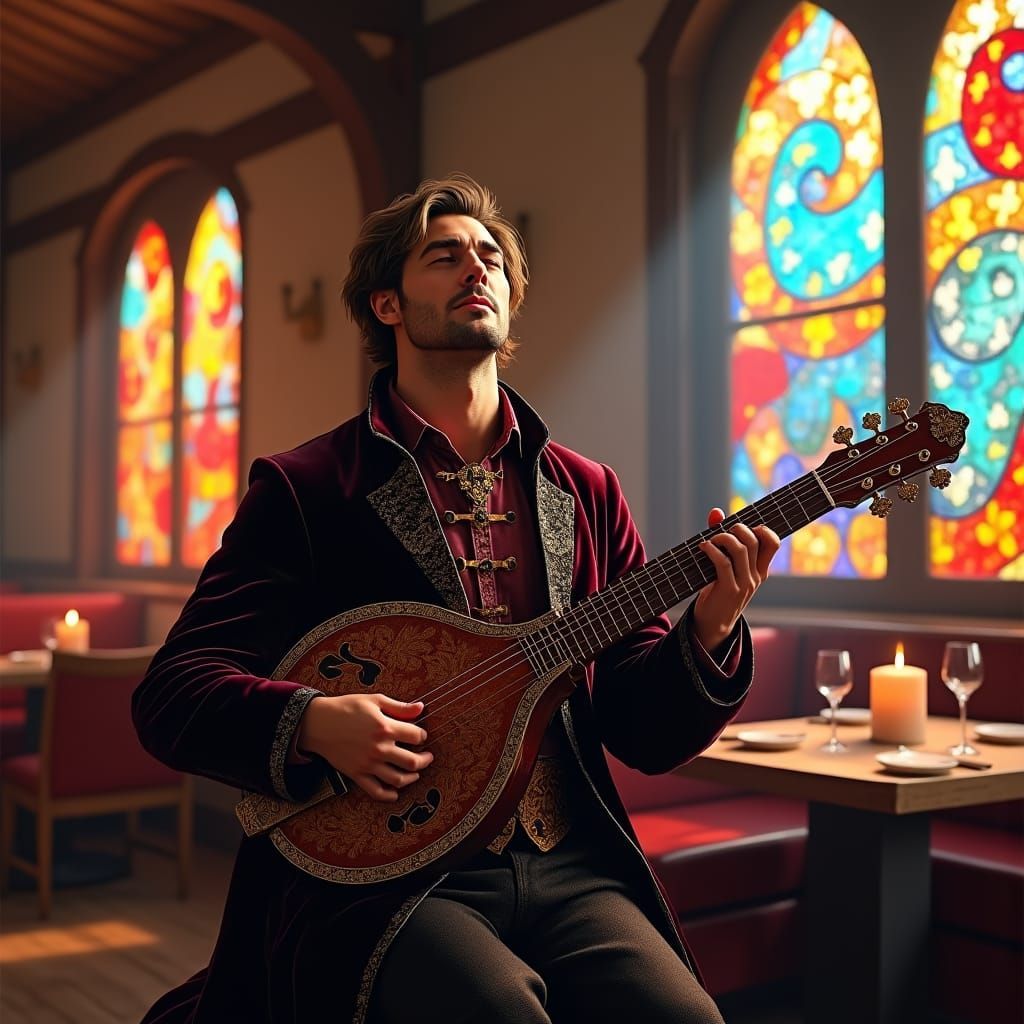 Minstrel's Song in Medieval Restaurant, Concept Art