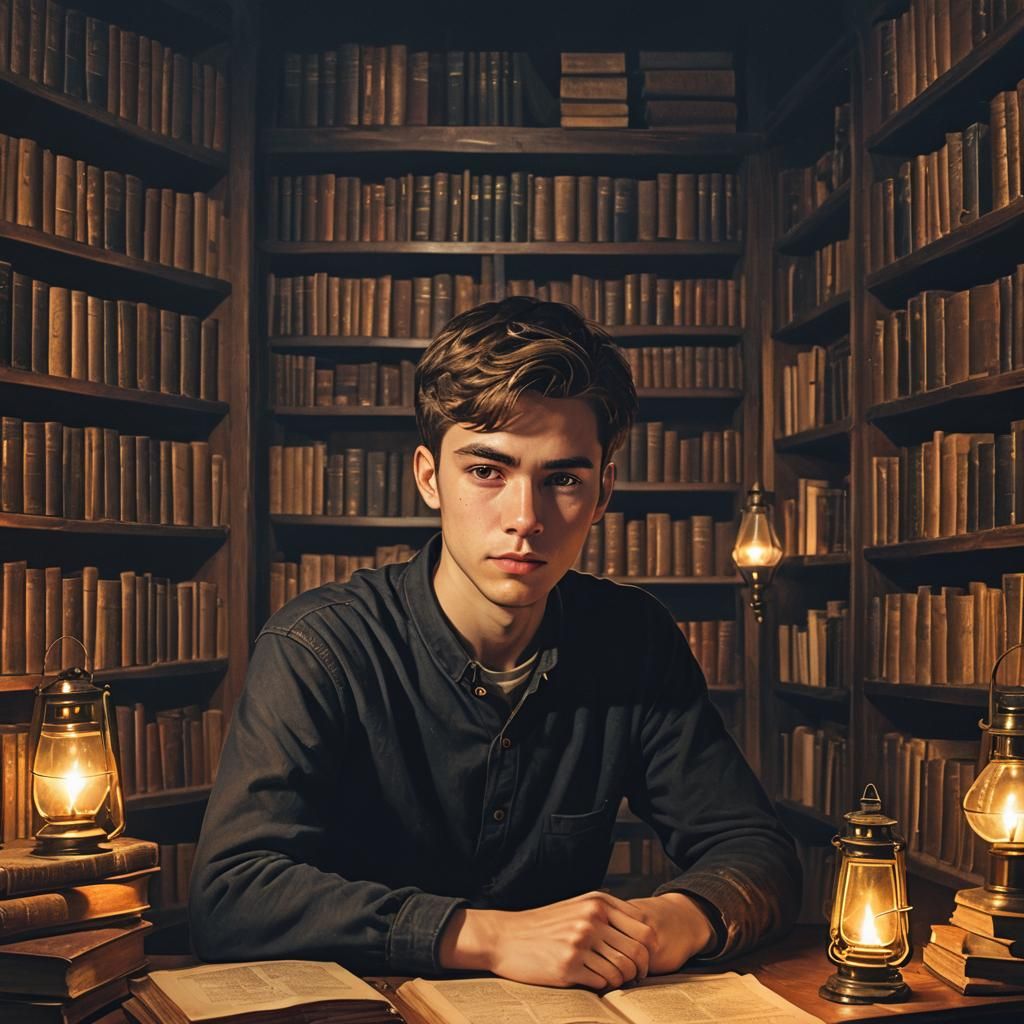 Compassionate Gaze in Dark Academia Setting