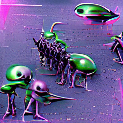 Imposing Alien Army Visualization