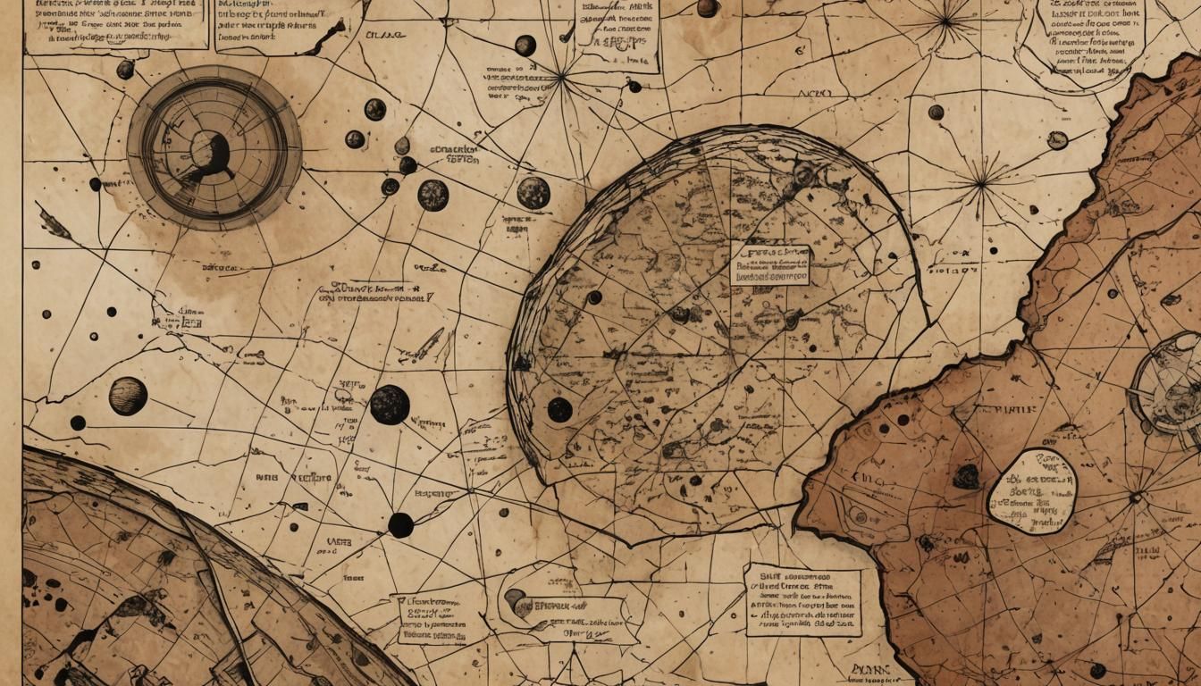 Retrofuturistic Martian Landscape in Comic Book Style